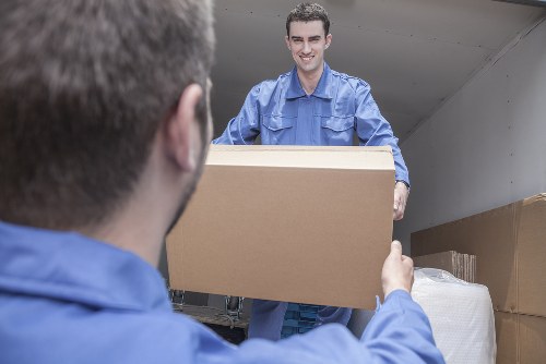 Brompton van service transporting boxes and household items