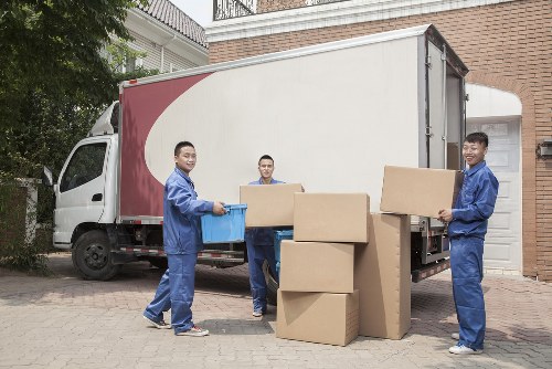 Commercial moving team planning a Brompton business relocation