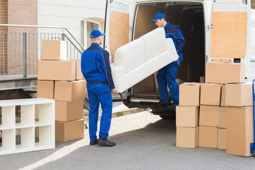 Professional office relocation services in Brompton handling office packing and transport