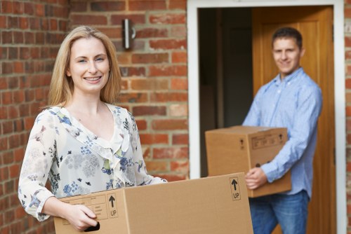Professional removals team preparing for same day removals in Brompton