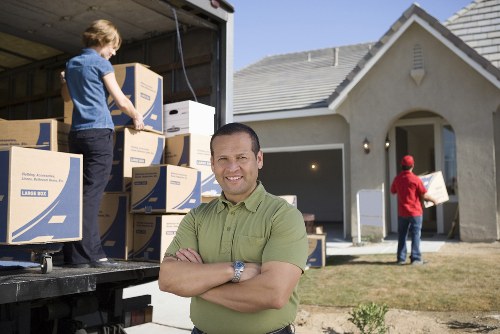 Removal van loaded for an urgent Brompton house move