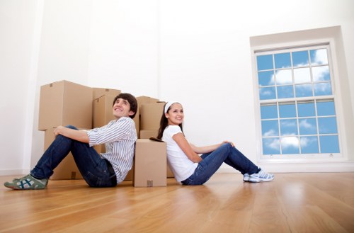 Final delivery of belongings at a new property