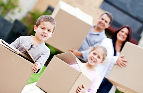Student removals vehicle prepared for a local Brompton move