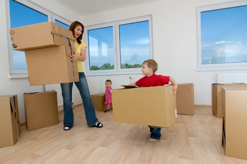 Professional moving team supporting a Brompton relocation