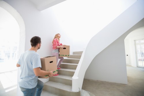 Safe loading of furniture into a moving truck in Brompton