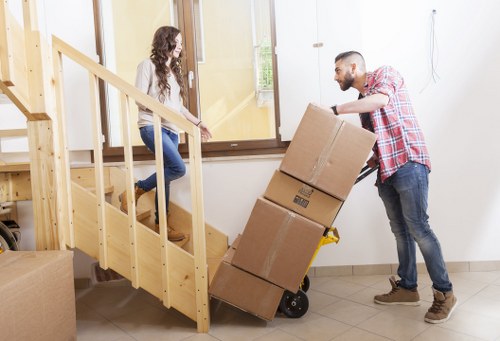Secure cargo space inside a removal truck hire vehicle
