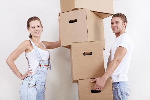 Packed boxes and furniture load estimate for Brompton removals
