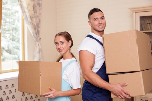 Local moving truck service helping with a Brompton move
